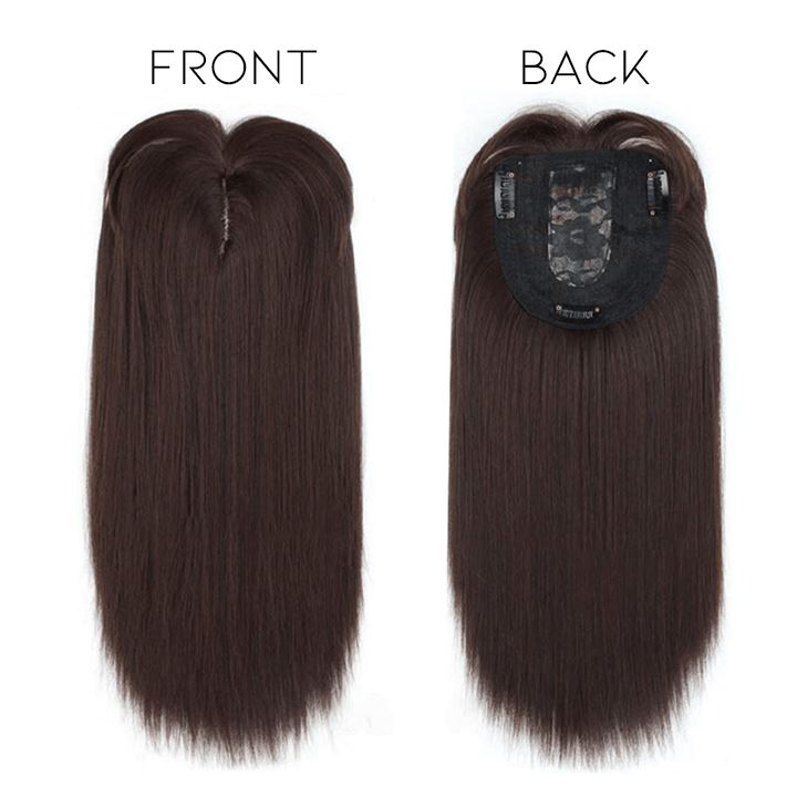 Straight Long Clip-in Hair Topper Morning Shades