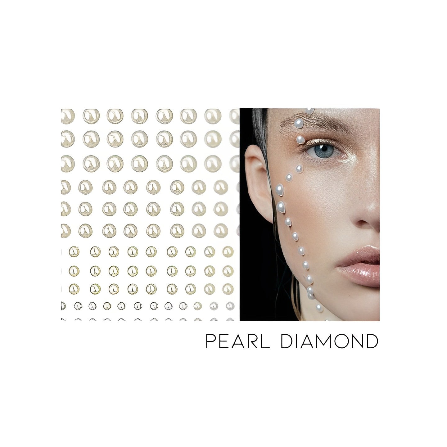 Self-Adhesive Hair/Body/Face Diamond Costumes & Accessories Every Day And Night Pearl Diamond (3 sheets of 4-6mm) 1 pc