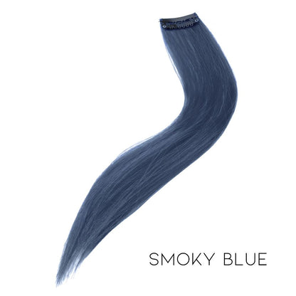 Highlight-Coloured Hair Piece Morning Shades Smoky Blue 