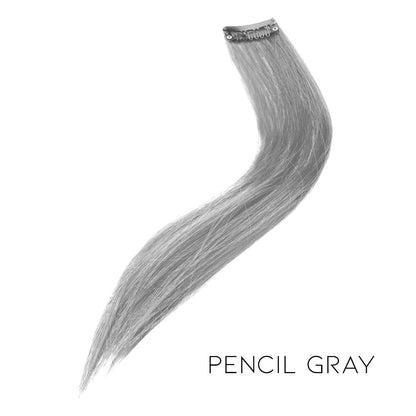 Highlight-Coloured Hair Piece Morning Shades Pencil Gray 