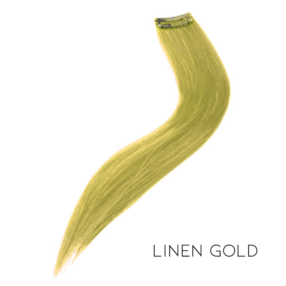 Highlight-Coloured Hair Piece Morning Shades Linen Gold 