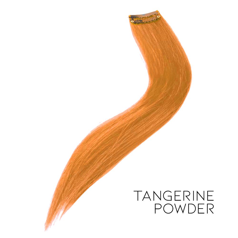 Highlight-Coloured Hair Piece Morning Shades Tangerine Powder 