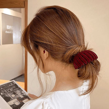 Fleece Ponytail Nest Clip Morning Shades 