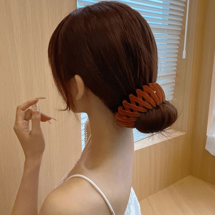 Fleece Ponytail Nest Clip Morning Shades 