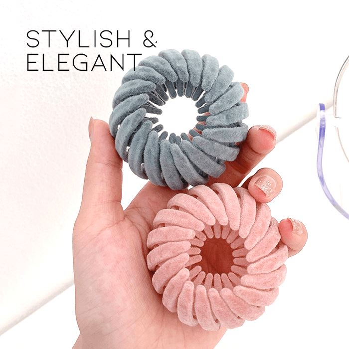 Fleece Ponytail Nest Clip Morning Shades 