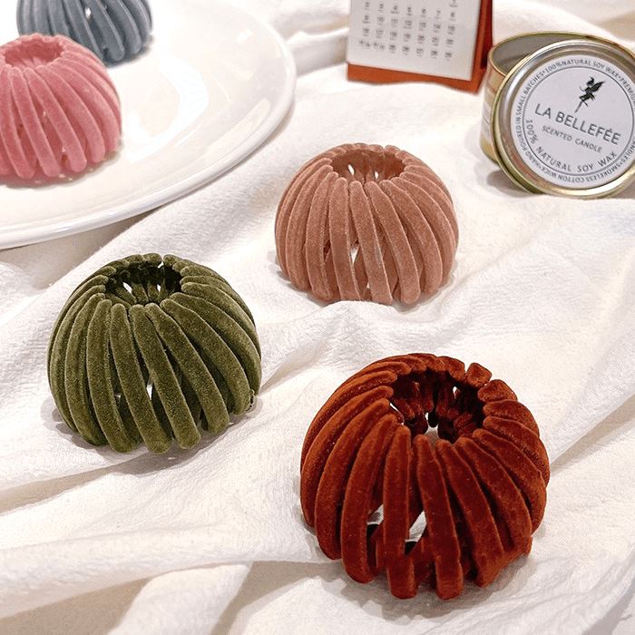 Fleece Ponytail Nest Clip Morning Shades 