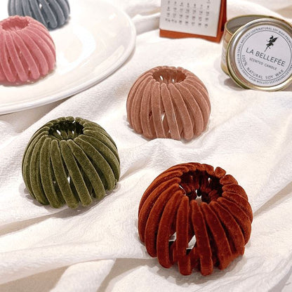 Fleece Ponytail Nest Clip Morning Shades 