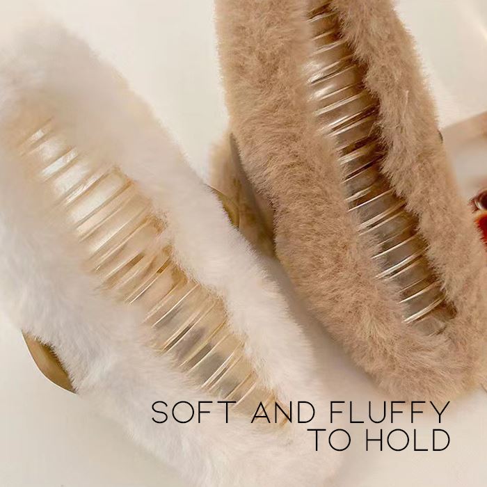Fluffy Heart Hair Claw Clip Hair Pins, Claws & Clips Every Day And Night 