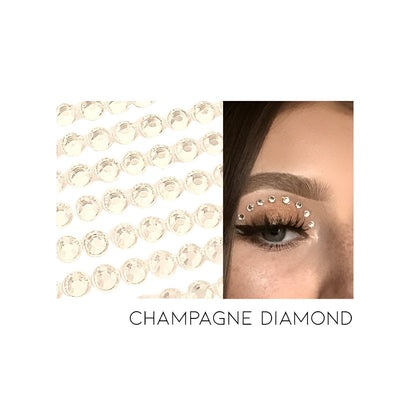 Self-Adhesive Hair/Body/Face Diamond Costumes & Accessories Every Day And Night Champagne Diamond (3 sheets of 4-6mm) 1 pc 