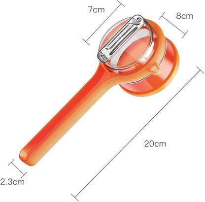Double-Sided Stainless Steel Vegetable Peeler with Storage Box