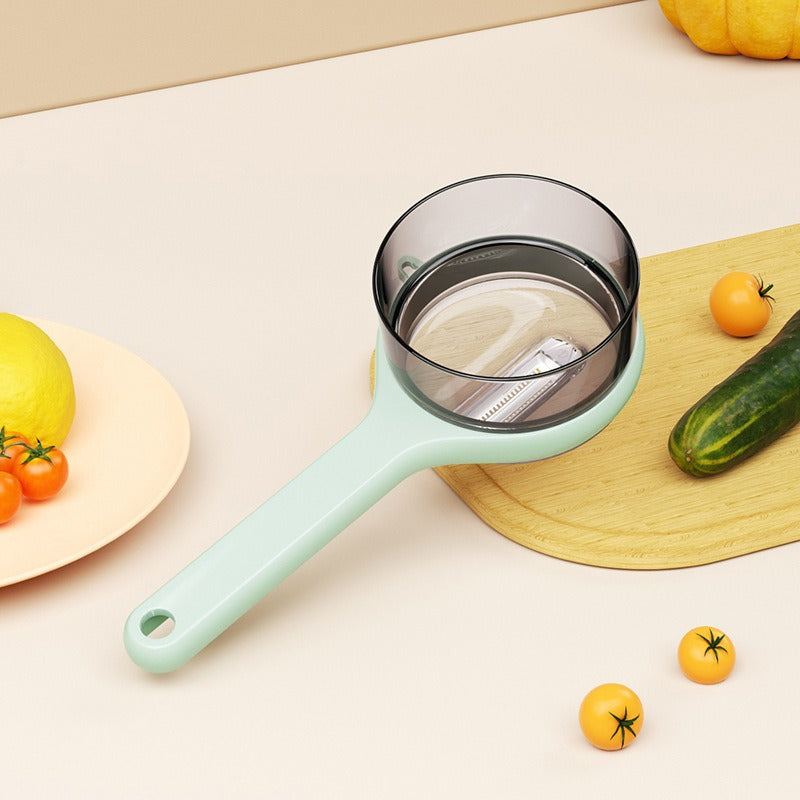 Double-Sided Stainless Steel Vegetable Peeler with Storage Box