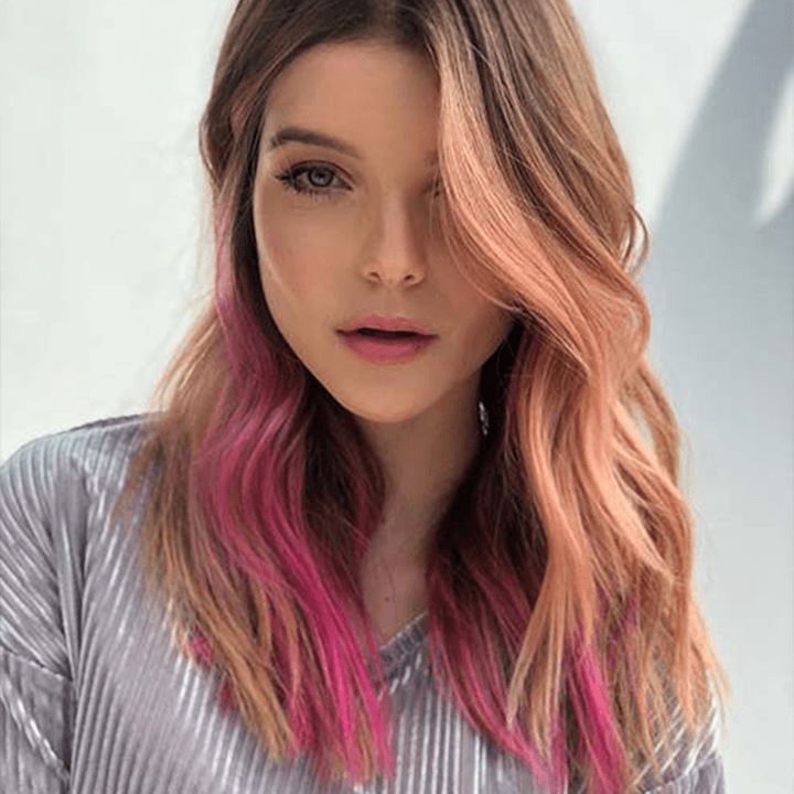 Highlight-Coloured Hair Piece Morning Shades 