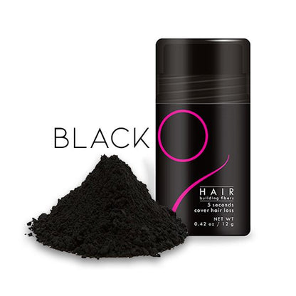 FluffUp Hair Fiber Powder Hair Color Every Day And Night Black 